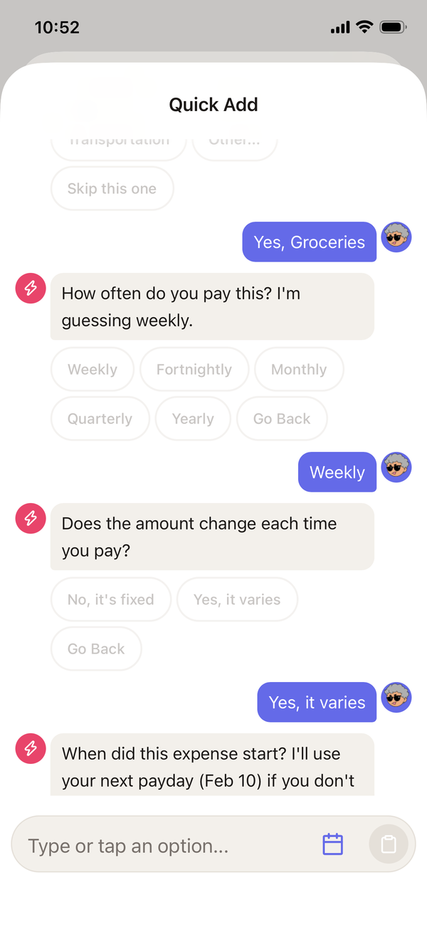 Spliggo asks about frequency and amount details